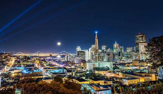 Super Moon over San Francisco