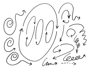 Vector hand drawn arrows set eps10