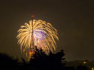 Fireworks on the Guy Fawkes Night