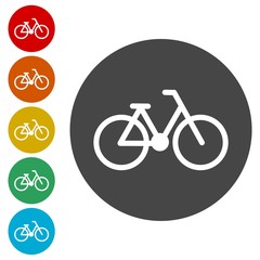 Bicycle symbol and icons set 