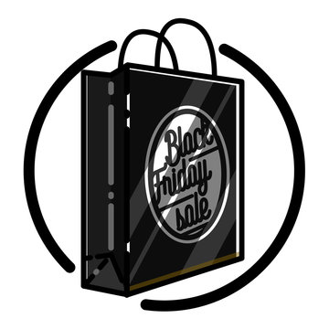 Color vintage black friday sale emblem