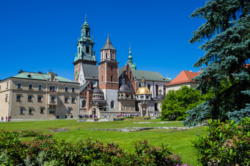Center of Krakow in Poland