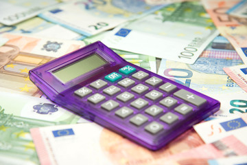 Taschenrechner und Bargeld