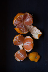tangerine fruits, mandarin or manderine fruits with still life style