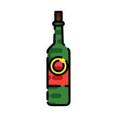 Wine flat icon