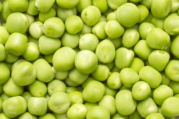 heap ripe green peas background