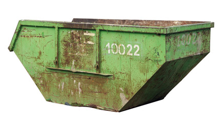 Green container for construction waste