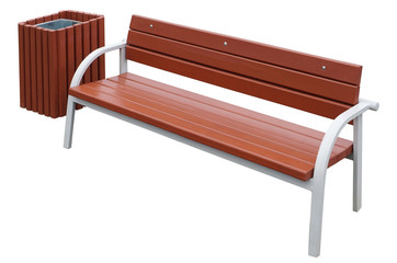Stylish new brown bench