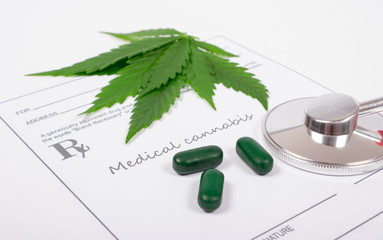 A prescription for medical marijuana. - 127568193