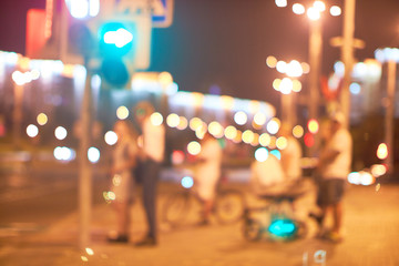 city lights abstract