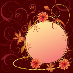 vector floral ornate frame