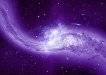 Obraz premium Stars, dust and gas nebula in a far galaxy