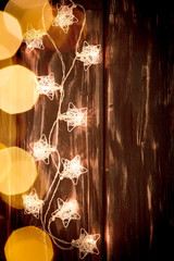 Christmas Xmas Lights Frame Concept