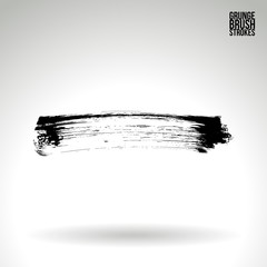 Brush stroke and texture. Vector design. Underline and border.