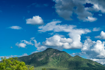 White cloud with Blue sky