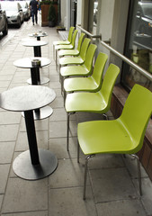 уличное кафе в Вильнюсе