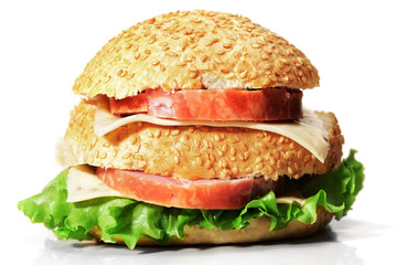 Ham and cheese sandwich