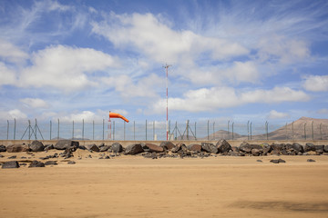 Airport with windsock