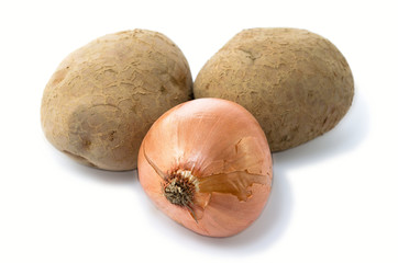 Potato onion  group and half potatoes