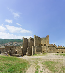 the Entrance gate to the Genoese fortress