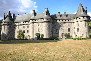 Fototapeta na wymiar Historic Castle Pompadour in Corrèze, France