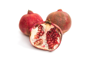 pomegranate fruit isolated