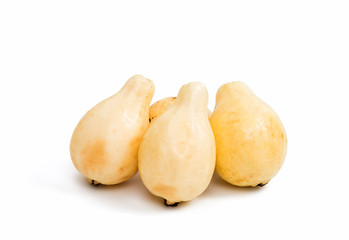 yellow guava fruit isolated