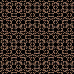 Ethnic style dark seamless pattern