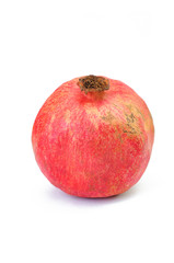 Fototapeta na wymiar Single pomegranate isolated on white background