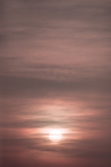 Sun in the sky.