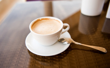 a cup of cappuccino