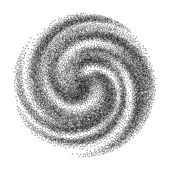 Fototapeta na wymiar Black and white spiral blur swirl background.