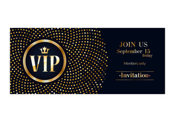 VIP invitation card premium design template.