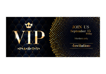 VIP invitation card premium design template.