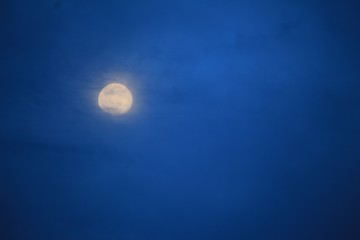 Naklejka na ściany i meble night sky with beautiful moon, for background