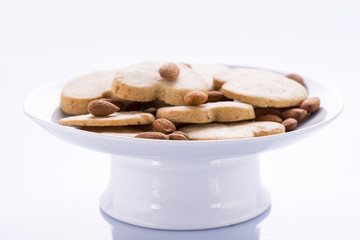 Shortbread cookies with almonds