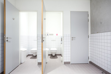 public toilet for men and shower