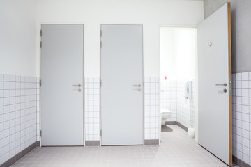 public toilet for men and shower