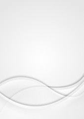 Abstract smooth blurred grey waves background