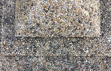 Brown small stone background texture