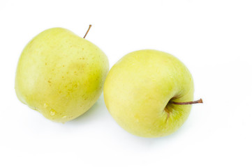 fresh green apples close-up