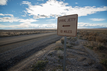 Spiral Jetty Sign