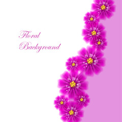 Floral vector background