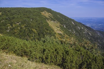 Obraz premium Mountain trail in Karkonosze