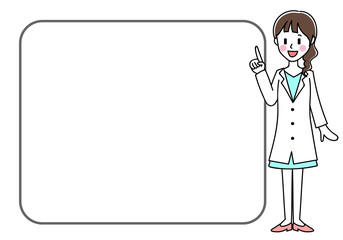 女性　医者　白衣