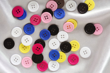 colorful sewing buttons