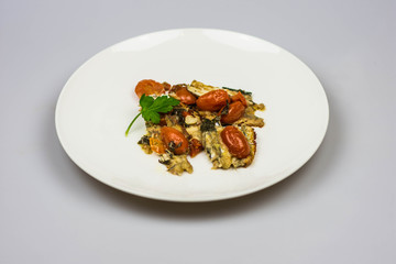 Tortiera anchovies, traditional Italian and Neapolitan dish