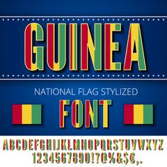 Guinea Flag Font