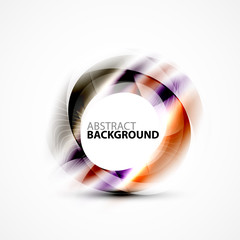 Modern shiny blurred swirl template