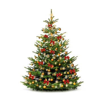 Festlich Geschm&uuml;ckter Weihnachtsbaum